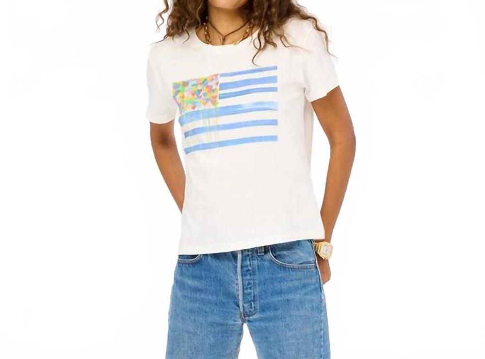 NEW KERRI ROSENTHAL suke us of love tee in white